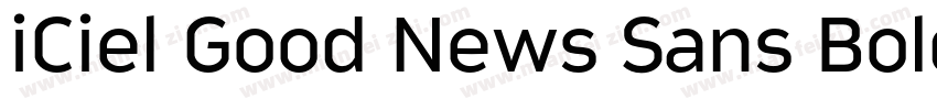 iCiel Good News Sans Bold Condensed字体转换